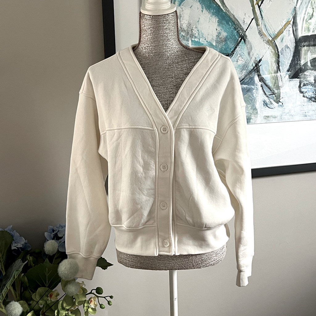 The Couture Club Oversized Sweatshirt Cardigan